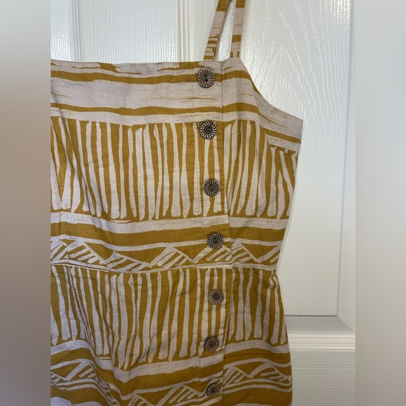 Forever 21 Mustard & Ivory Printed Mini Dress - Picture 3 of 6